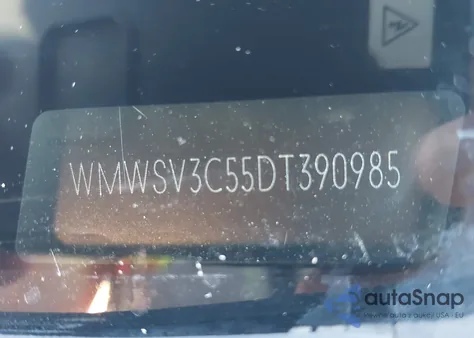 2013 Mini Hardtop Cooper S from USA, damaged, VIN WMWSV3C55DT390985